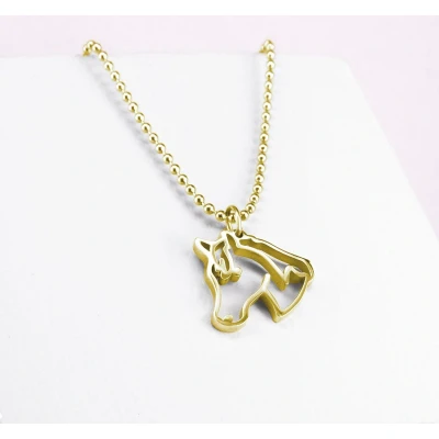 Afbeelding van Ponytail&amp;Co Hanger Paard Goud