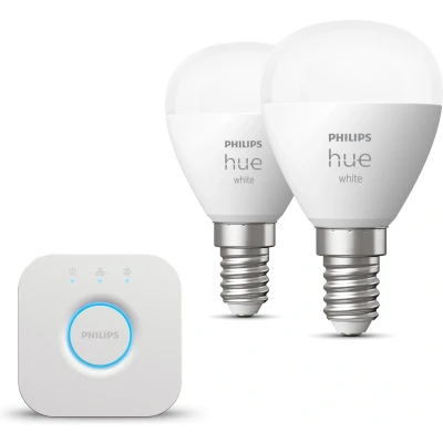 Afbeelding van Philips Hue Starterspakket White Kogellamp E14 2 Lampen