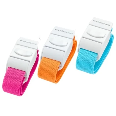 Afbeelding van RolSeley Medische compressor tourniquets voor verpleging, roze, oranje, blauw