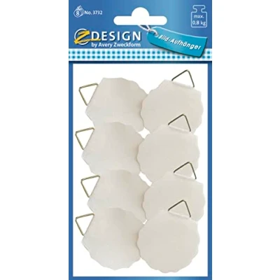 Afbeelding van Avery Av 3732 Schilderijhanger Z Design Home 30Mm Wit Pakje A 8 Stuks