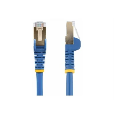 Image de StarTech.com Cable reseau Ethernet RJ45 Cat6 de 10 m Cordon brassage blinde CAT 6 STP sans crochet Fil Gigabit bleu (6ASPAT10MBL) raccordement RJ 45 (M) pour 6a moulé,