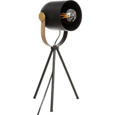 Afbeelding van Bureaulamp Atmosphera Action Statief Zwart polyestyreen 25 W 220 240 V 16 x 18 45 cm