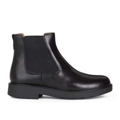 Afbeelding van Geox Spherica Korte laarzen, Dames, Maat: 38, Schwarz Leer/ synthetisch