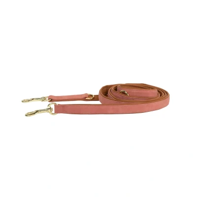 Image de Kentucky Laisse pour Chien Vegan Leather Peach/Marron 250cm