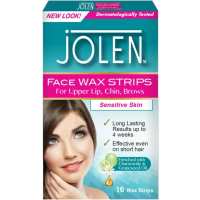 Afbeelding van Jolen Face Wax Strips 16ST