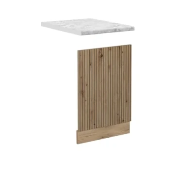 Afbeelding van Vicco Frontpaneel R Line, Artisanaal eiken/Krachtige eik goud, 45 cm , WB Marmer