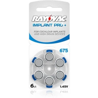 Afbeelding van Rayovac 675 IMPLANT PRO+ Gehoorapparaat batterijen