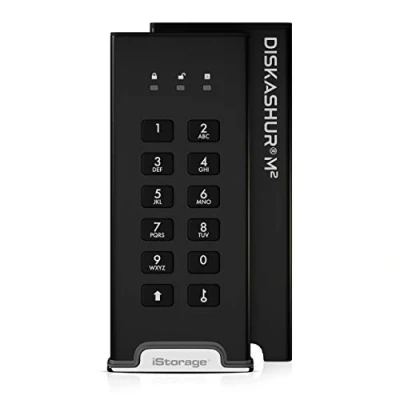 Afbeelding van iStorage diskAshur M2 externe harde schijf SSD 500 GB USB 256 bit Zwart