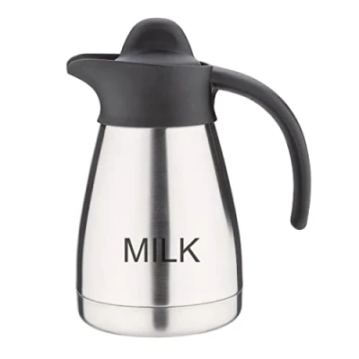 Afbeelding van Olympia thermoskan met schroefdop en opschrift MILK 500ml