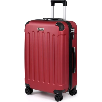 Afbeelding van TAN.TOMI Reiskoffer met 4 Wielen Handbagage 65L Ruimbagage Cijferslot Trolley Koffer Rood