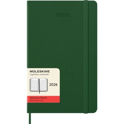 Image de Agenda civil Moleskine 2026 12 mois Journalier Grand Format Dur Vert Myrte