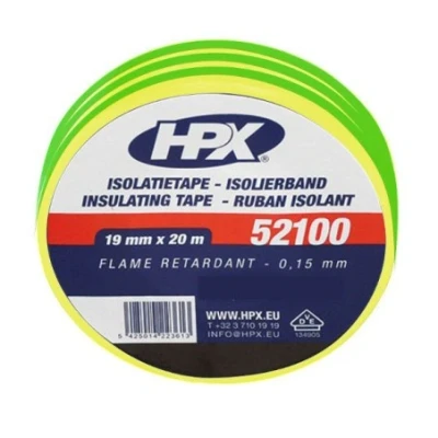 Afbeelding van HPX isolatietape geelgroen 19mm x 20 meter