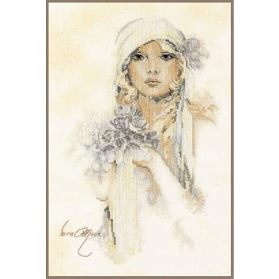 Afbeelding van Lanarte Dame met lila bloem 0008013