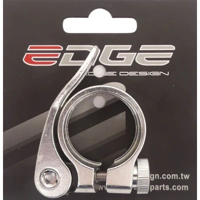 Afbeelding van Zadelpenklem ø31,8 mm Edge aluminium met snelspanner zilver