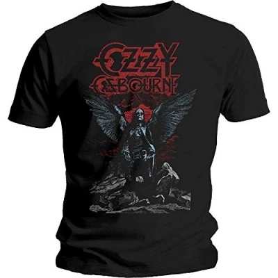 Afbeelding van Ozzy Osbourne Angel Wings Heren T shirt 2XL Zwart