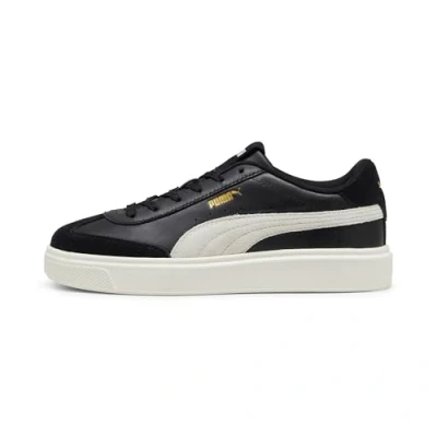 Afbeelding van Puma Lajla T TOE WNS Sneakers laag, Dames, Maat: 42, black warm white Leer/ synthetisch