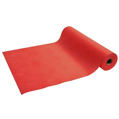 Afbeelding van Pro Nappe Ref. R732409I Wegwerp hoofd van spinbond vlies karton met 4 rollen à 24 m lang x 0,4 breed, voorgesneden om de 1,20 vertegenwoordigt 20 hoofdvormen kleur: rood