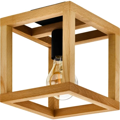 Afbeelding van EGLO Blackcrown 1 Plafondlamp E27 20 cm Zwart/Bruin