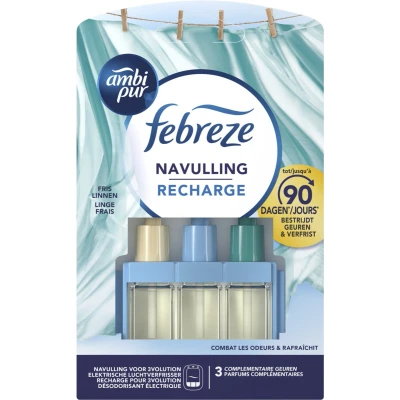 Afbeelding van Ambi Pur 3Volution Navulling Fresh Linnen 20Ml Blauw