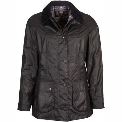 Afbeelding van Barbour Beadnell WAX Jacket Jas, Dames, Maat: 34, Black