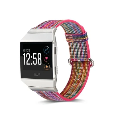 Afbeelding van Fitbit Ionic TPU bandje Roze / Oranje One size Horlogebandje