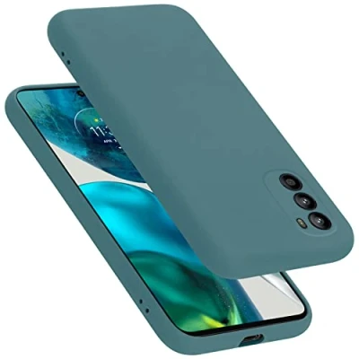 Afbeelding van Cadorabo Hoesje geschikt voor Motorola MOTO G52 4G / G82 5G in LIQUID GROEN Beschermhoes gemaakt van flexibel TPU silicone Case Cover