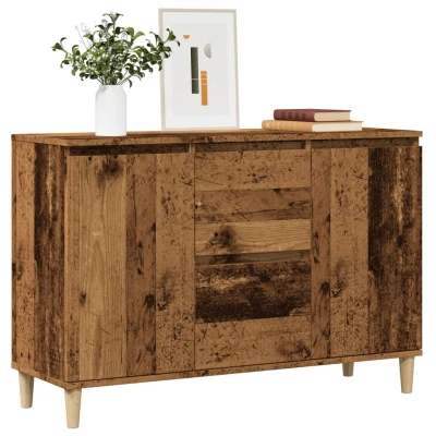Afbeelding van vidaXL Dressoir 102x35x70 cm bewerkt hout oud houtkleurig
