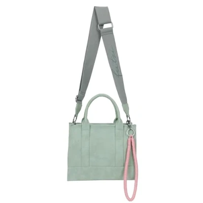 Afbeelding van Fritzi aus Preußen Schoudertas Handtas SquareN Vintage Crossbody Bag Lime Mintgroen