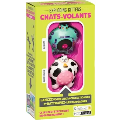 Afbeelding van Asmodee katten stuurwielen: 2 nr. 4 gezelschapsspellen, een kaartspel van de makers Exploding Kittens, familie en kinderspel vanaf 8 jaar, spelers, Franse versie