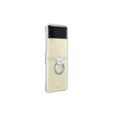 Image de Coque en silicone pour Samsung Galaxy Z Flip 3 avec anneau Transparent