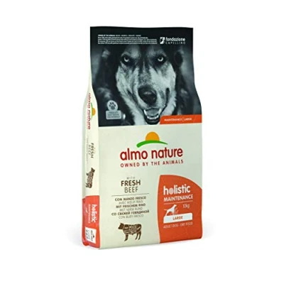 Afbeelding van Almo Nature Hond Holistic Droogvoer voor Middelgrote tot Grote Hondenrassen Maintenance Rundvlees, Kip, Lam of Zalm in 400gr, 2kg 12kg Smaak: Gewicht: Large