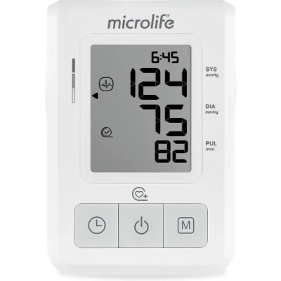 Afbeelding van Microlife BP B2 Basic Bovenarm Bloeddrukmeter Klinisch Gevalideerd Nr. 1 bij Huisartsen Aanbevolen door Hartstichting Zachte Opomping 30 Geheugens 5 Jaar Garantie