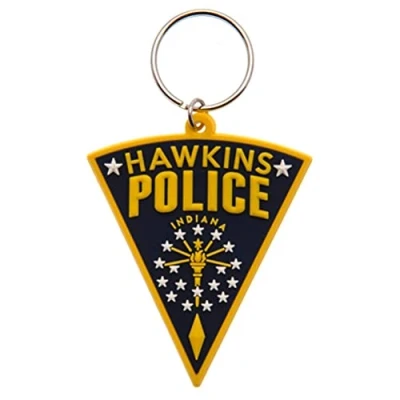 Afbeelding van Stranger Things Hawkins Police Sleutelhanger Officiële Merchandise