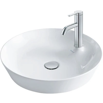 Afbeelding van Duravit Cape cod opzetwastafel rond 48 cm. met 1 kraangat wit