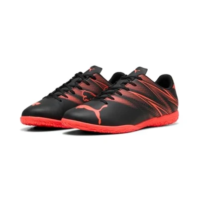 Afbeelding van Puma Attacanto IT heren zaalschoenen zwart rood Maat 46 Uitneembare zool