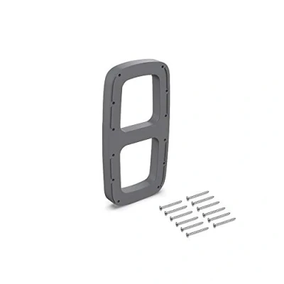 Afbeelding van Emuca Zijsupplement lateraal voor de opvouwbare garderobestang Sling, Kunststof, Titanium kleur