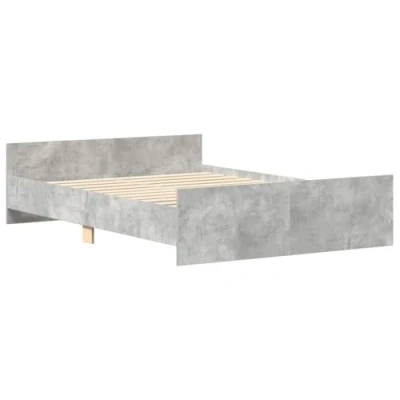 Afbeelding van Bedframe Bewerkt Hout Sonoma Eikenkleurig 100X200 cm 140 x 200 / Betongrijs