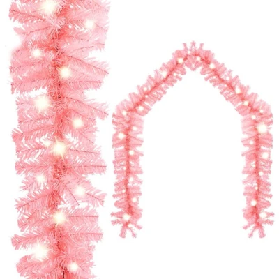 Afbeelding van Kerstslinger met LED lampjes 20 m roze