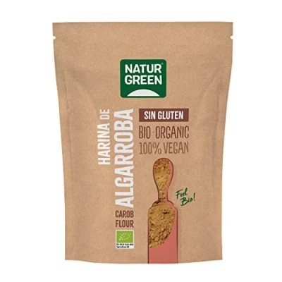 Afbeelding van Naturgreen algarroba meel, poeder ecologisch cacaovervanging, natuurlijk voedsel, 100% veganistisch, 500 g