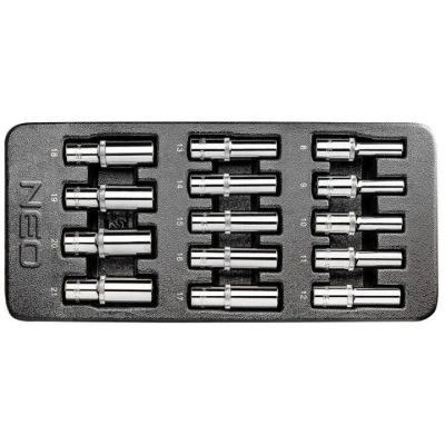 Afbeelding van NEO TOOLS 84 243 Gereedschapmodule 14 8,9,10,11,12,13,14, 15,16,17,18,19,20, 21 mm Chroom vanadium staal Zeskant 1/2