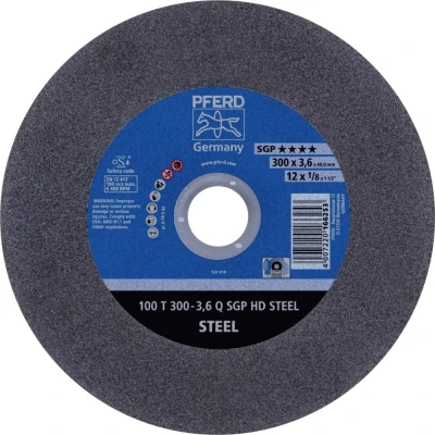 Afbeelding van PFERD 100 T 300 3,6 Q SGP HD STEEL/40,0 66323140 Doorslijpschijf recht mm 20 stuk(s) Getemperd staal, Staal