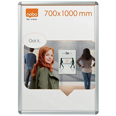 Afbeelding van Nobo clicklijst aluminium ft 70 x 100 cm (ft poster)