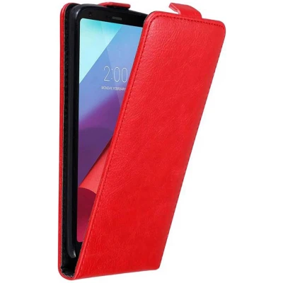 Afbeelding van Cadorabo Hoesje geschikt voor LG G6 in APPEL ROOD Beschermhoes flip design Case Cover met magnetische sluiting