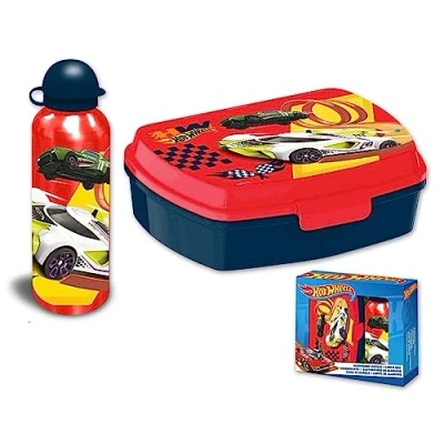 Afbeelding van Hot Wheels Lunchbox en Drinkbeker set Auto&#039;s 8435507870498