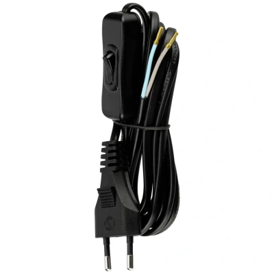 Afbeelding van REV 0505681555 Aansluitkabel Stroom Zwart 2 m