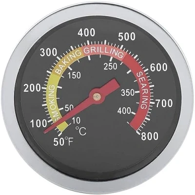 Afbeelding van Baverta BBQ thermometer, grillthermometer, roestvrij staal, temperatuurweergave voor grill, 50 800 F