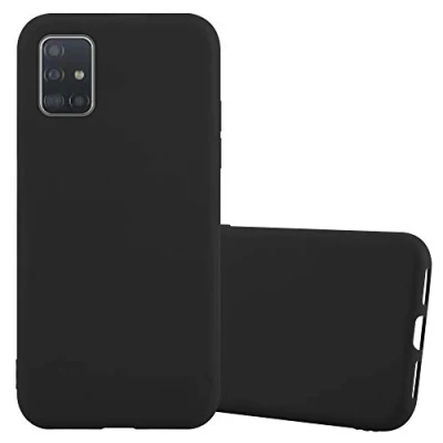 Afbeelding van Cadorabo Hoesje geschikt voor Samsung Galaxy A72 4G / 5G in CANDY ZWART Beschermhoes gemaakt van flexibel TPU silicone Case Cover