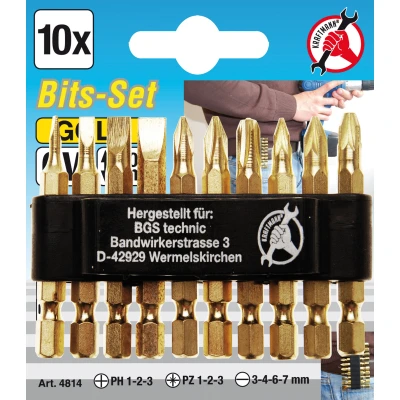 Afbeelding van BGS Bitset &quot;Gold&quot; 10 delig