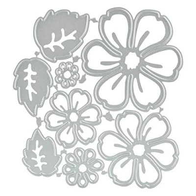 Afbeelding van CODIRATO 8 stuks stanssjablonen van metaal voor scrapbooking/reliëf/decoratie fotoalbum/knutselen/geschenken