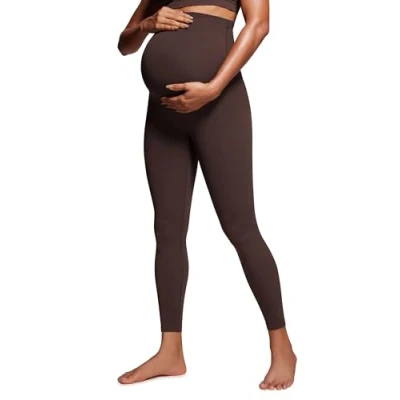 Afbeelding van CRZ YOGA Butterluxe Maternity Leggings over the Belly 63/71 cm Zachte zwangerschapslegging, Bruin in hete fudge